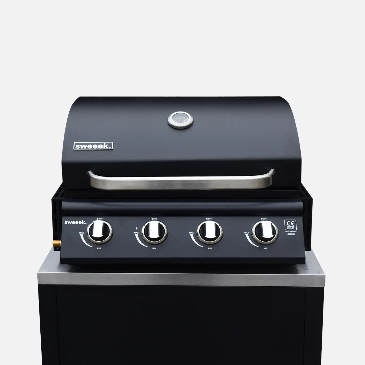 Barbecue gaz 4 brûleurs à poser avec thermomètre