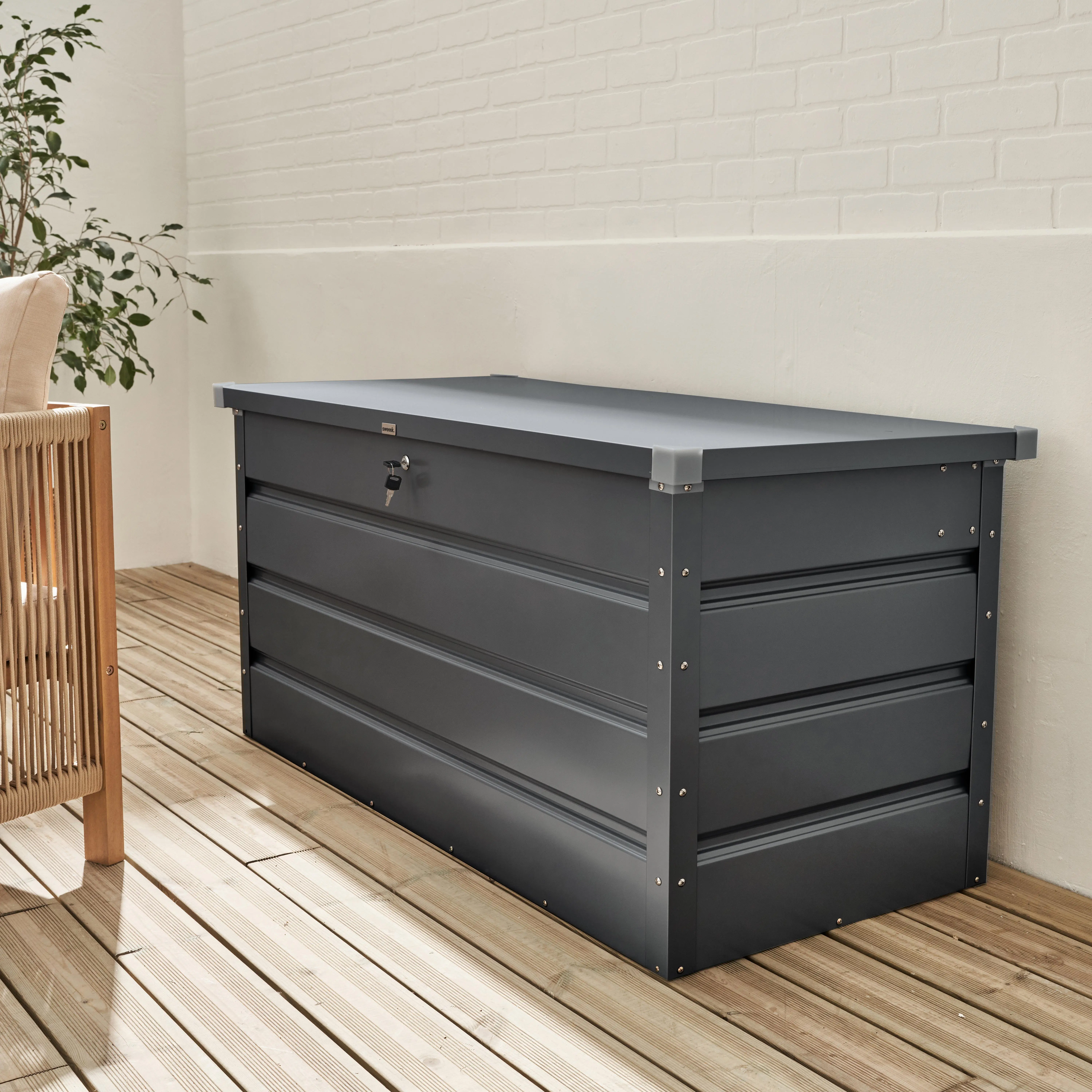 Coffre de jardin métal 385L