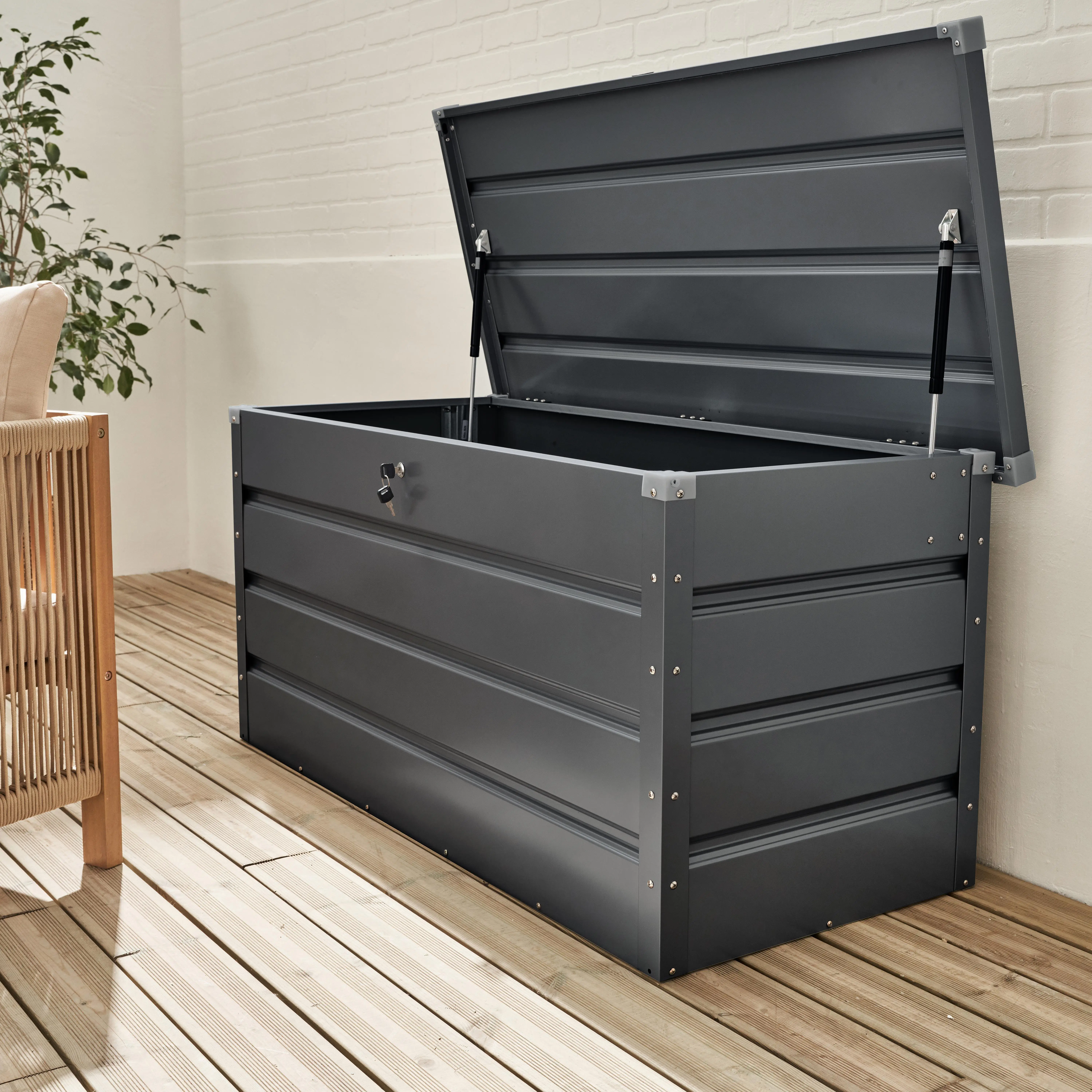 Coffre de jardin métal 385L