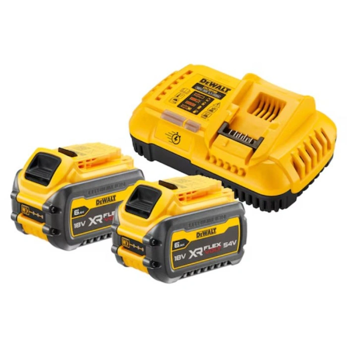Pack de 2 batteries Dewalt XR FV 54V 2AH + chargeur rapide