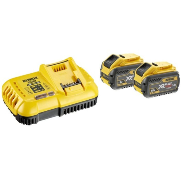 Pack 2 batteries Dewalt XR Flexvolt 9Ah et un chargeur XR
