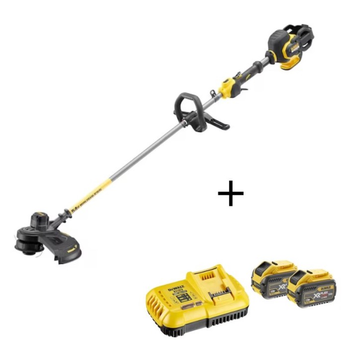 Débroussailleuse à batterie XR 54V Dewalt DCMST571N pack 2 batteries 9Ah + chargeur