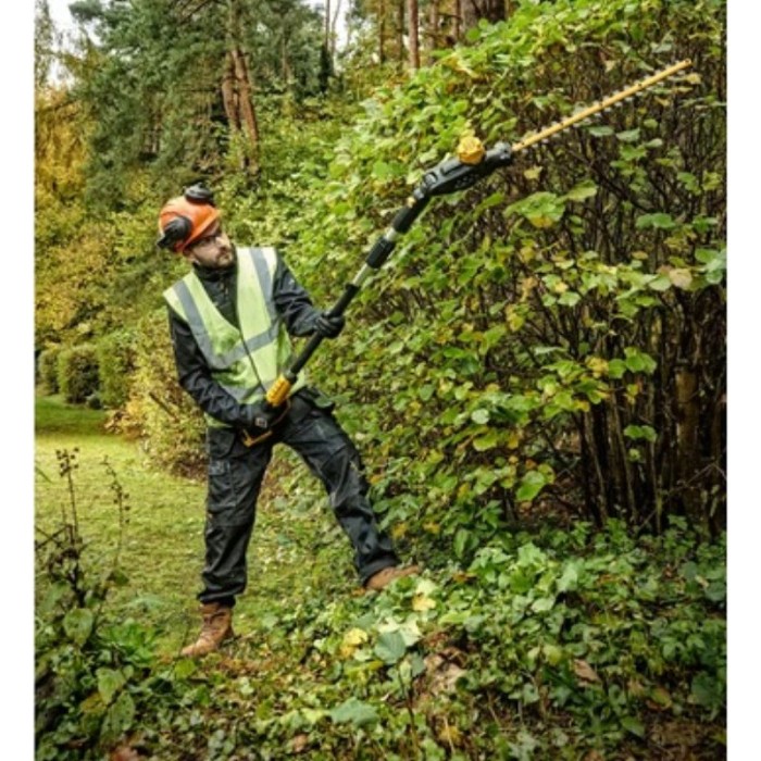 Taille haie sur perche à batterie 55 cm Dewalt XR 18V nue - DCMPH566N-XJ