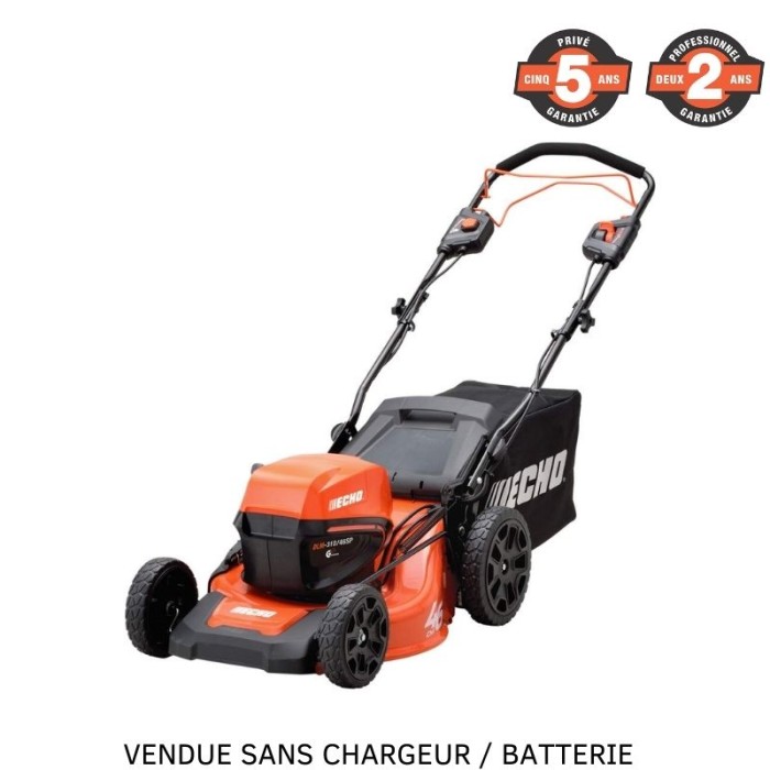 Tondeuse tractée à batterie Echo DLM310/46SP nue - coupe 46 cm