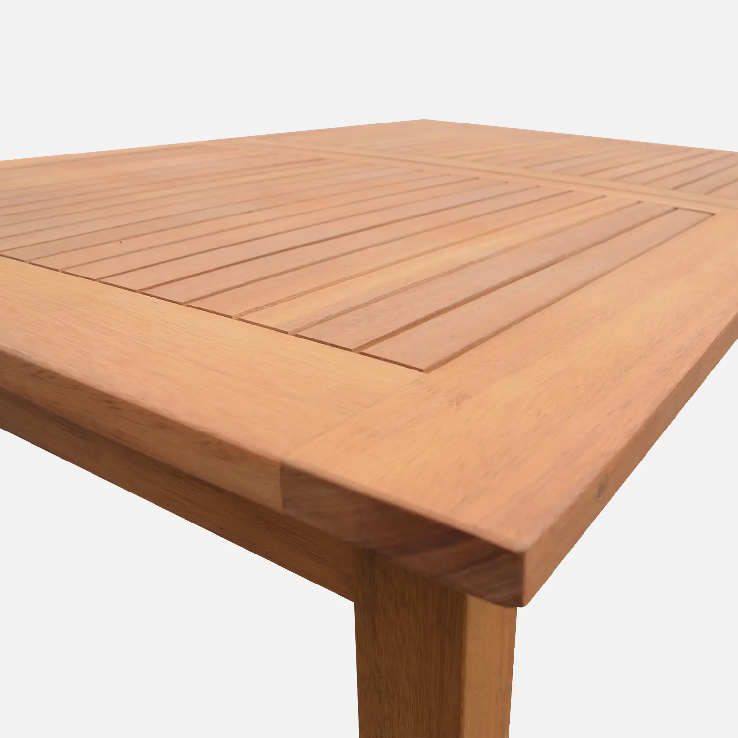 Table de jardin extensible bois d'eucalyptus 6-8 places
