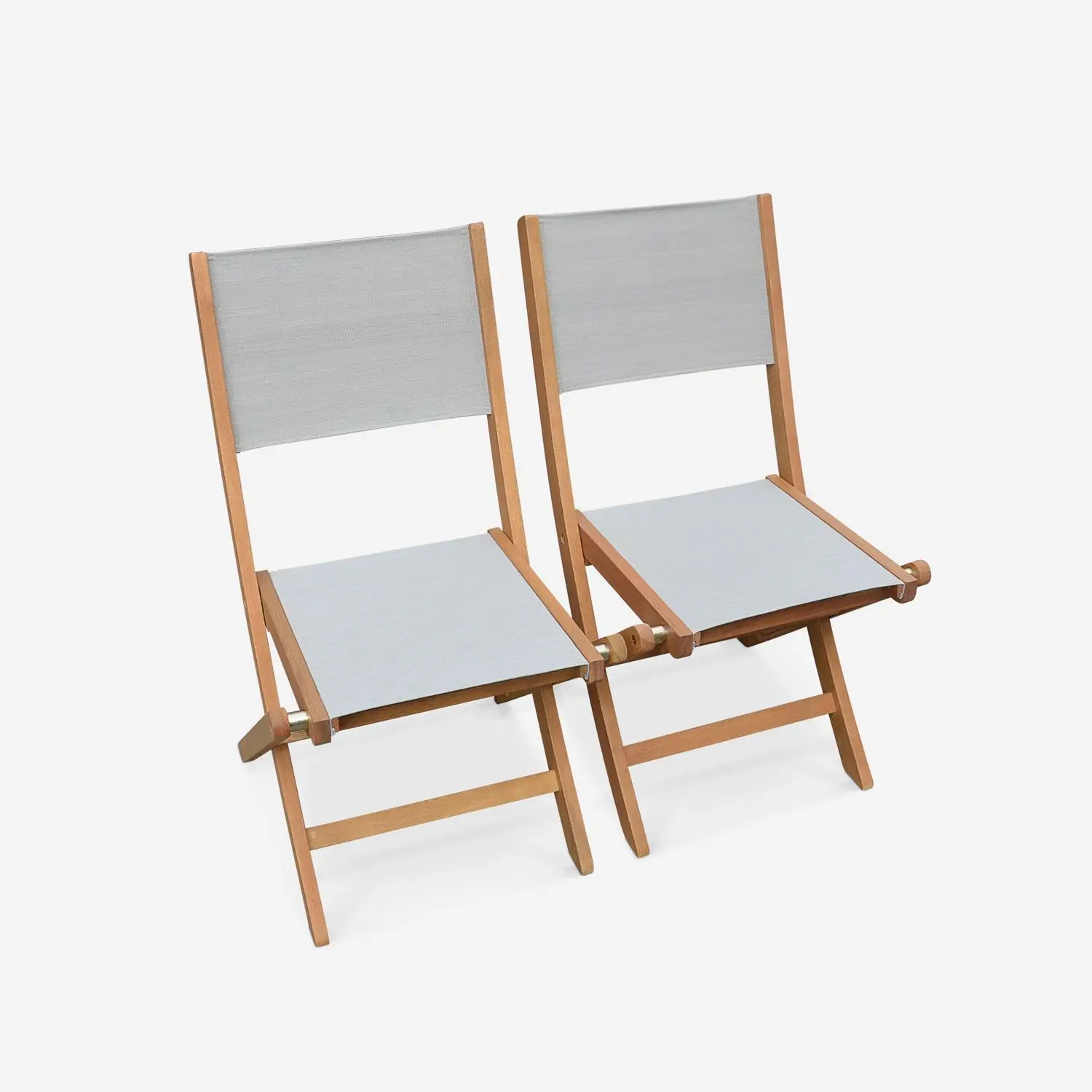 Table de jardin extensible bois d'eucalyptus + 8 assises