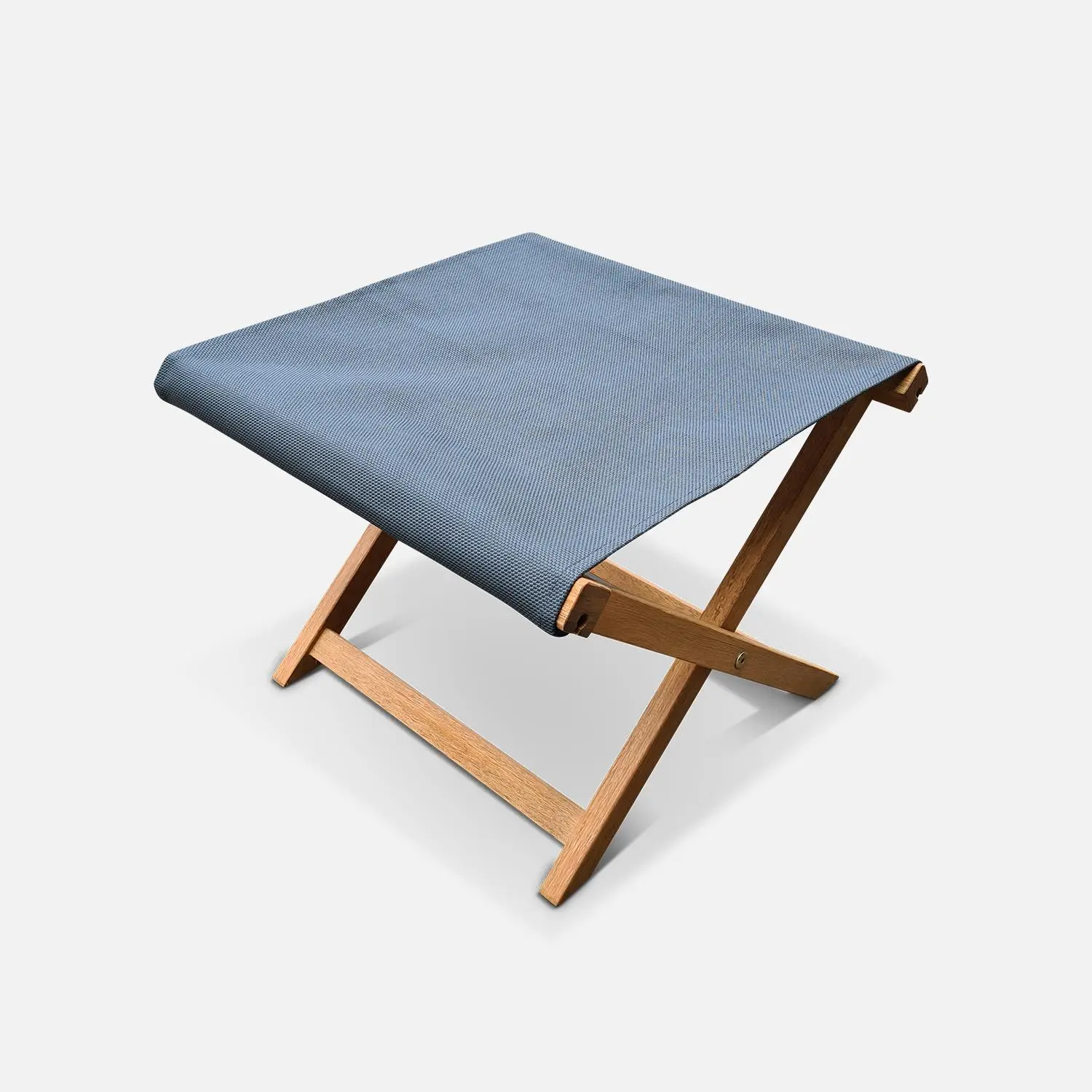 Bain de soleil et repose-pieds bois d'eucalyptus multi positions (lot de 2)