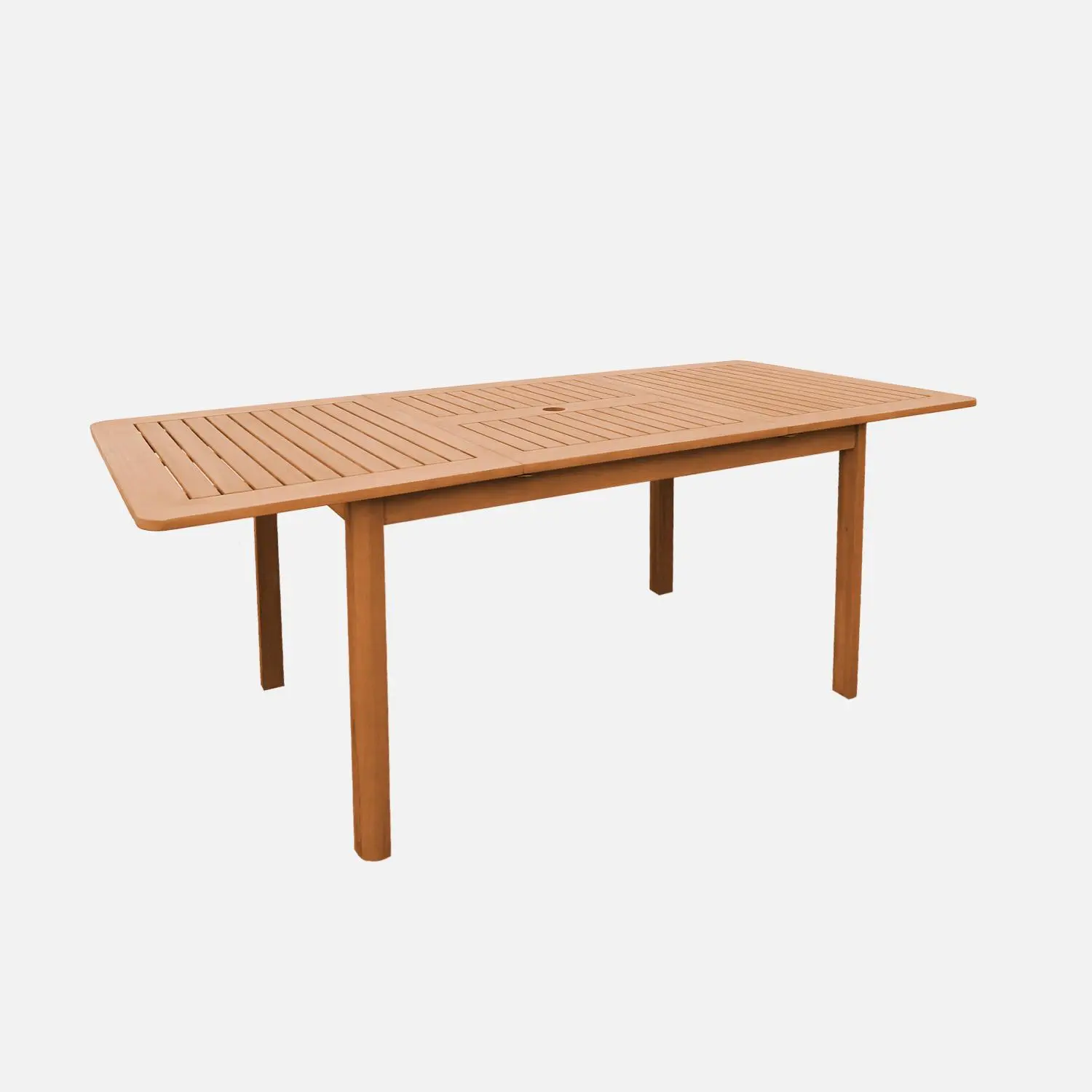 Table de jardin extensible bois d'eucalyptus 4-6 places