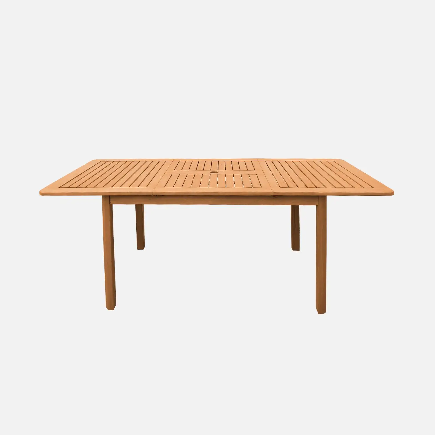 Table de jardin extensible bois d'eucalyptus 4-6 places