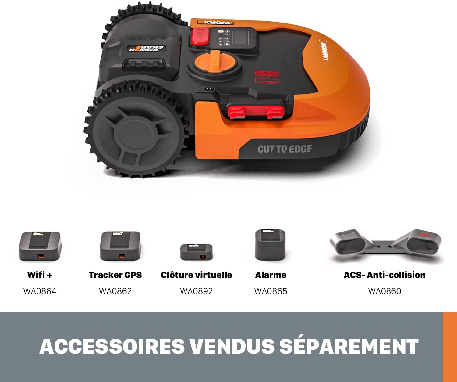 Robot tondeuse connecté Worx Landroid plus WR165E