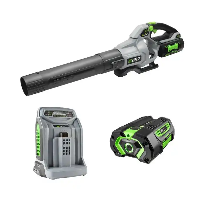 Souffleur de feuilles à batterie EGO LB5804E - Kit chargeur et batterie 5 Ah