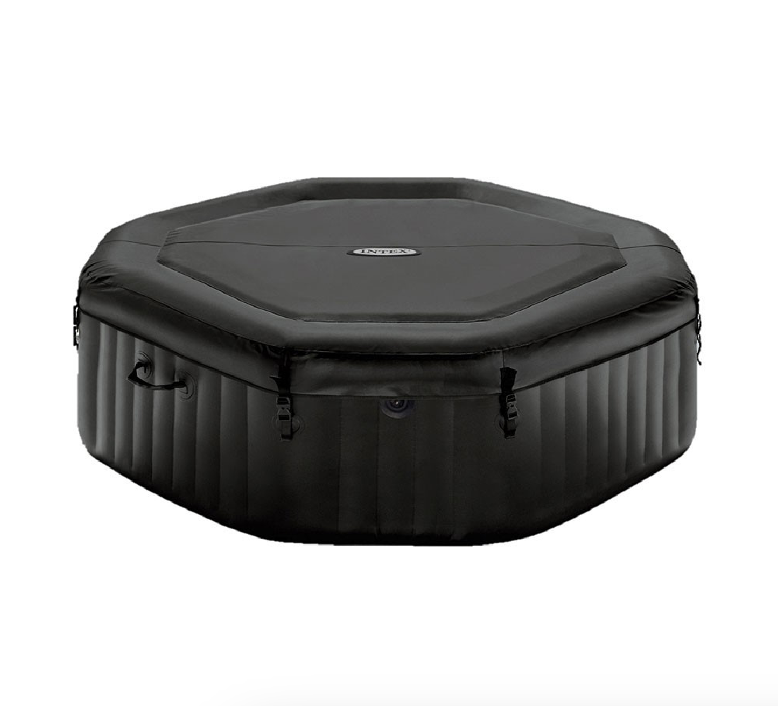 Spa Gonflable – INTEX – Carbone 6 places + Couverture Thermique – DESTOCKAGE