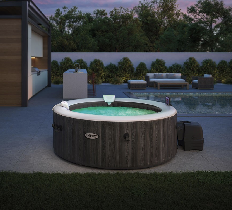 Spa Gonflable – INTEX – Baltik 4 places + Couverture Thermique – DESTOCKAGE