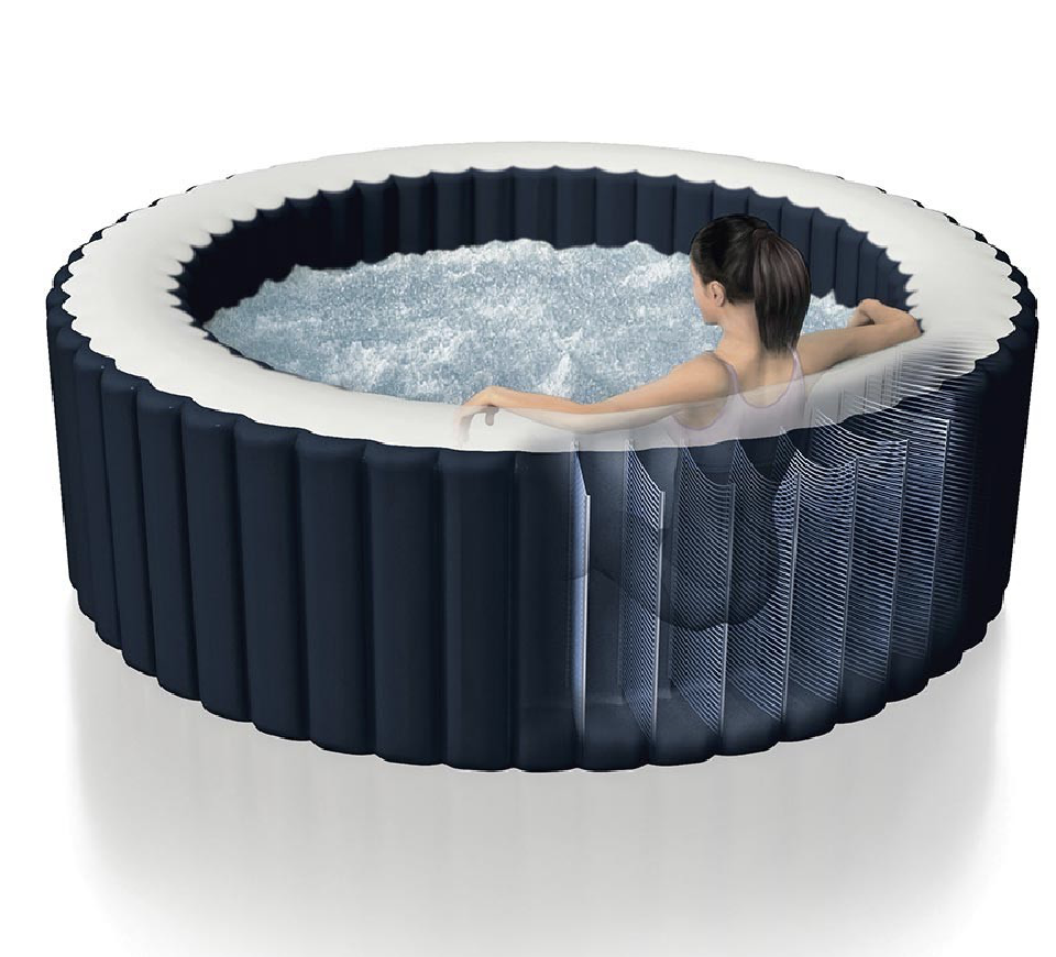 Spa Gonflable – INTEX – Blue Navy 6 places + Couverture Thermique – DESTOCKAGE