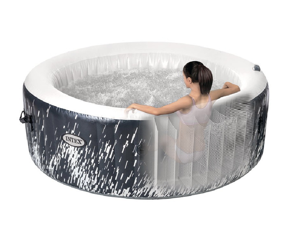 Spa Gonflable – INTEX – Galaxie 4 places + Couverture Thermique