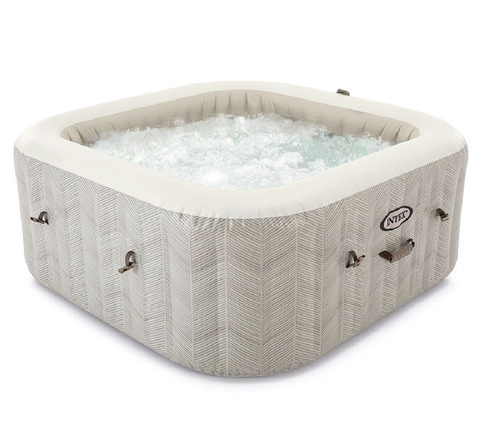 Spa Gonflable – INTEX – Chevron 4 places + Couverture Thermique – DESTOCKAGE