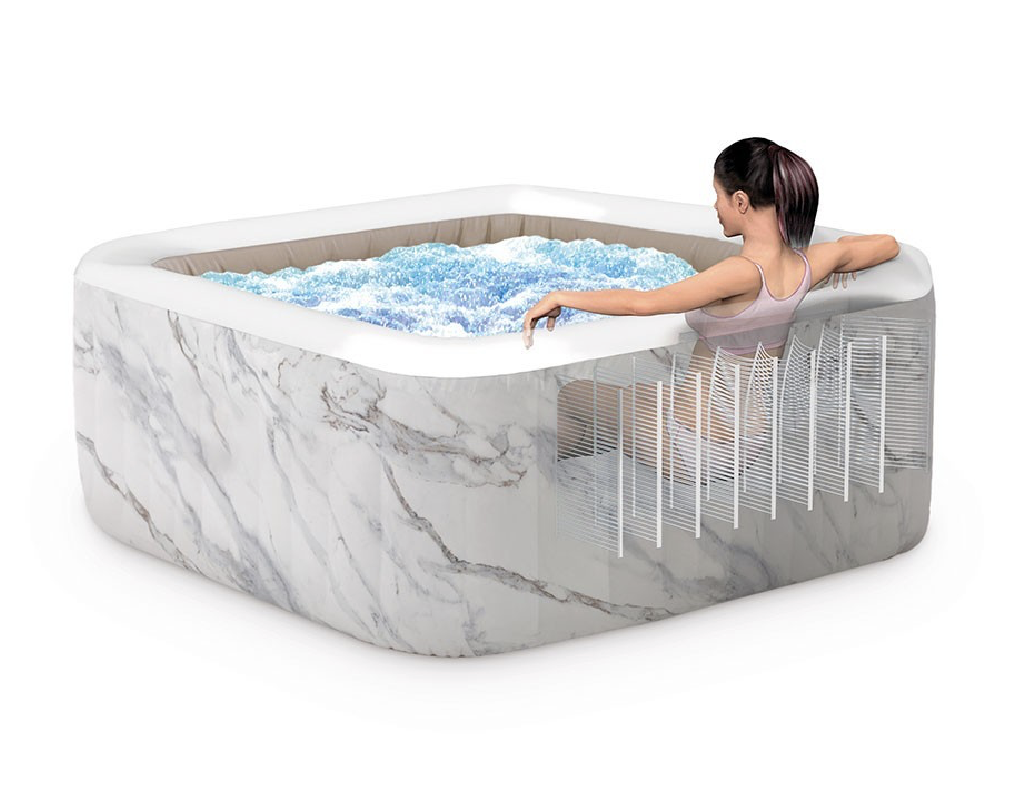Spa Gonflable – INTEX – Calacatta 4 places + Couverture Thermique