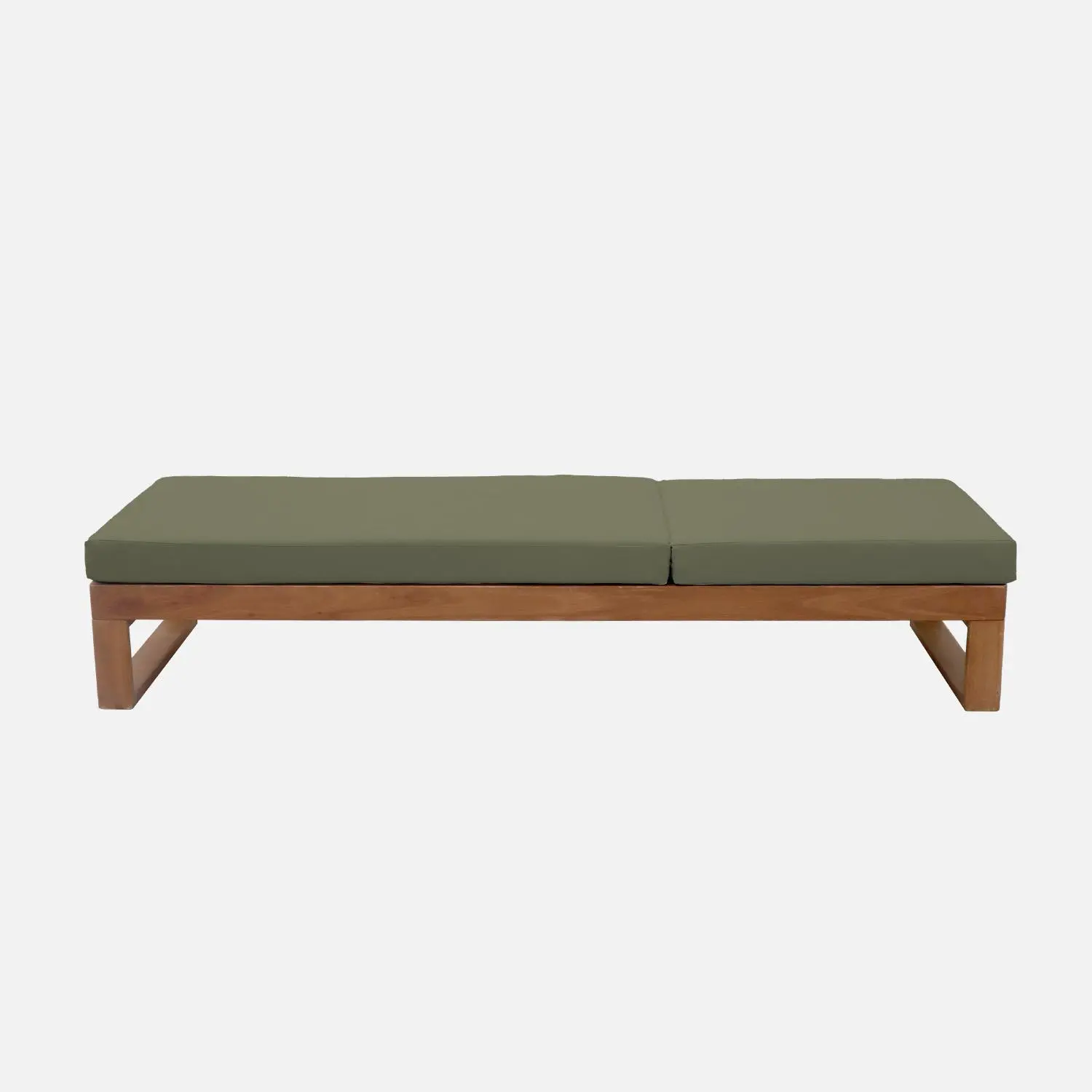 Bain de soleil bois d'eucalyptus multi positions (lot de 2)