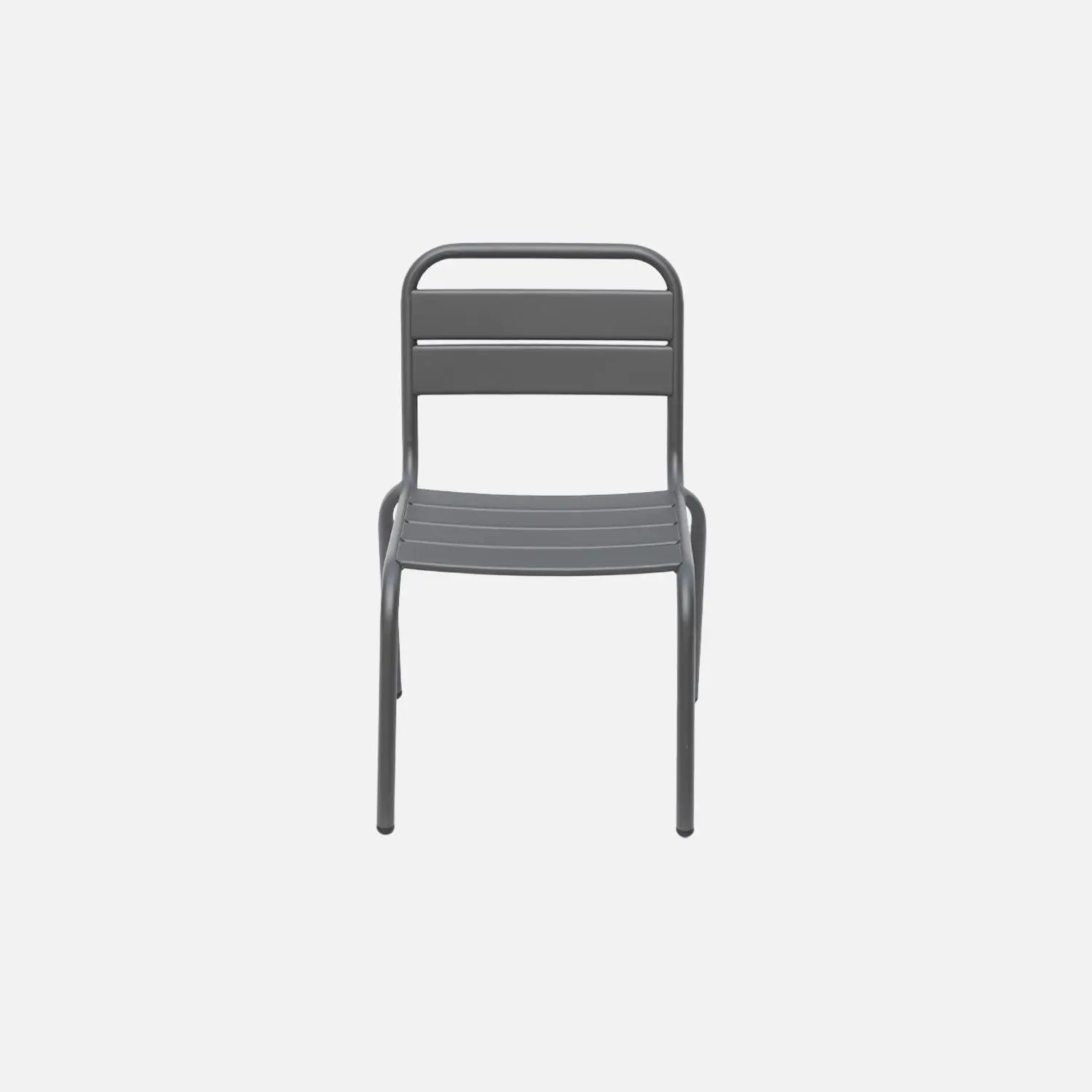 Chaise enfant, salon de jardin enfant métal (lot de 2)