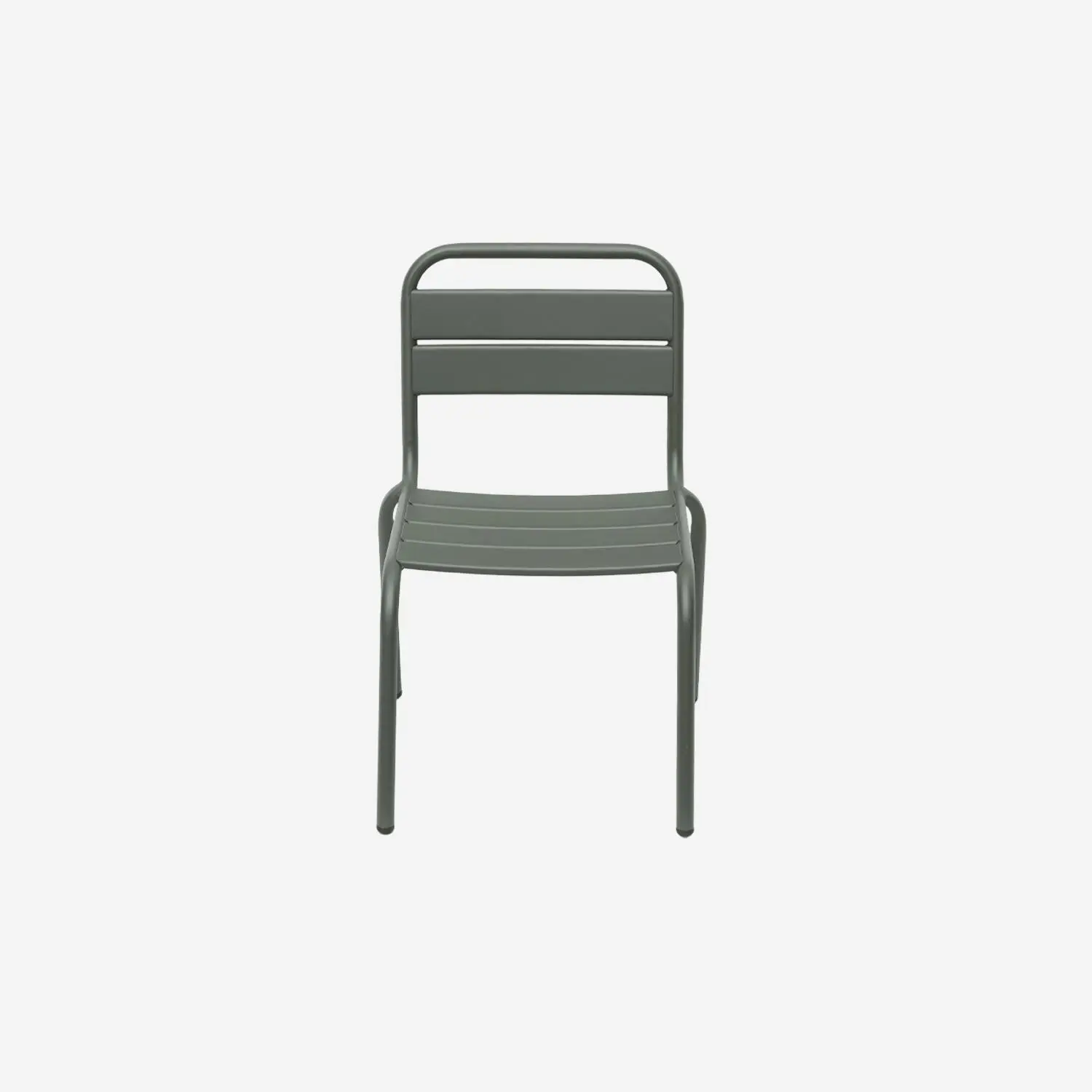 Chaise enfant, salon de jardin enfant métal (lot de 2)