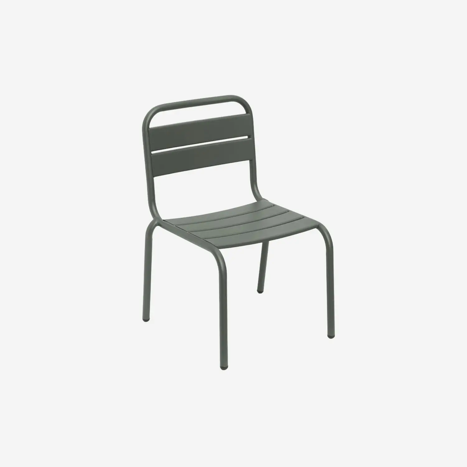 Chaise enfant, salon de jardin enfant métal (lot de 2)
