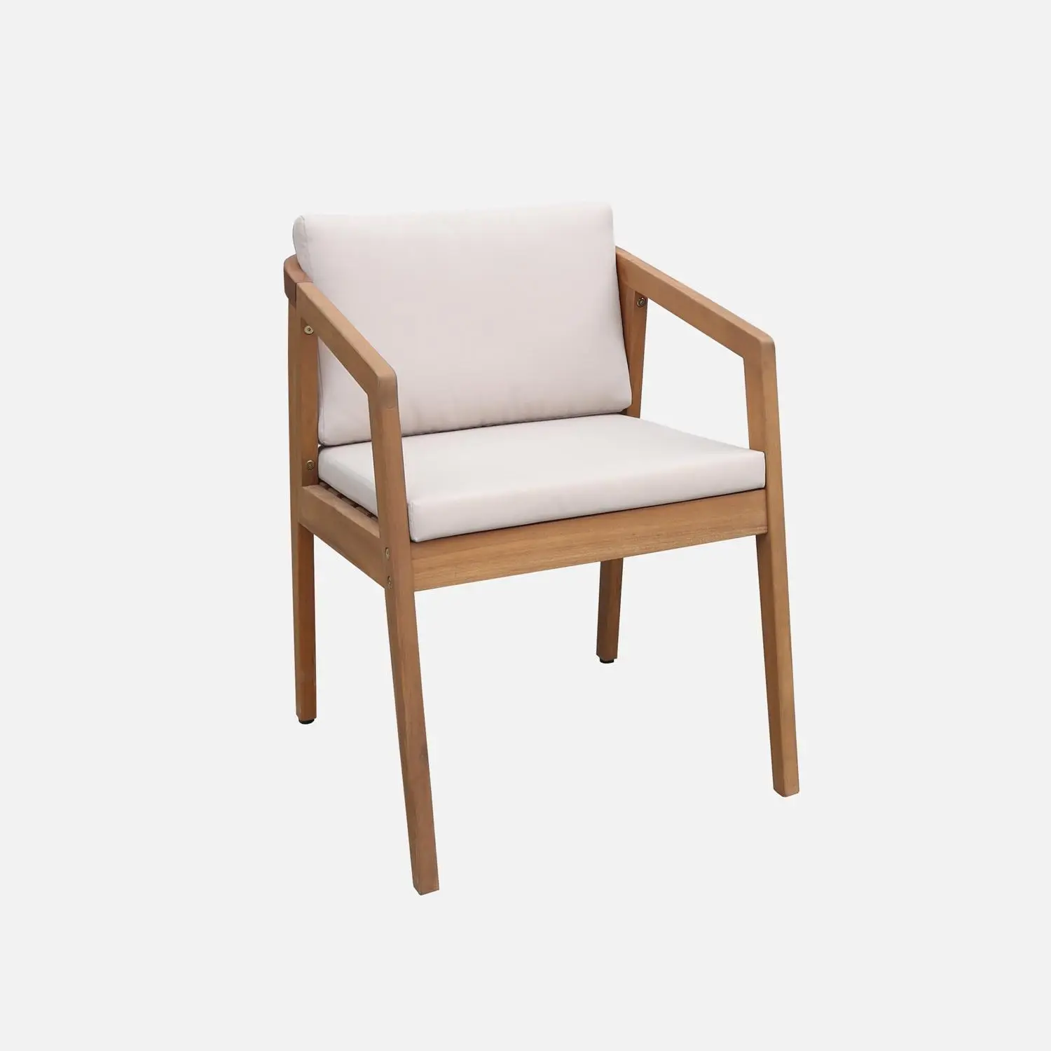 Fauteuil de jardin bois d'acacia (lot de 2)