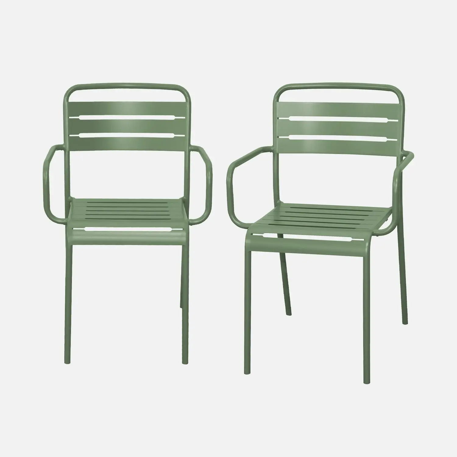 Fauteuil de jardin acier (lot de 2)