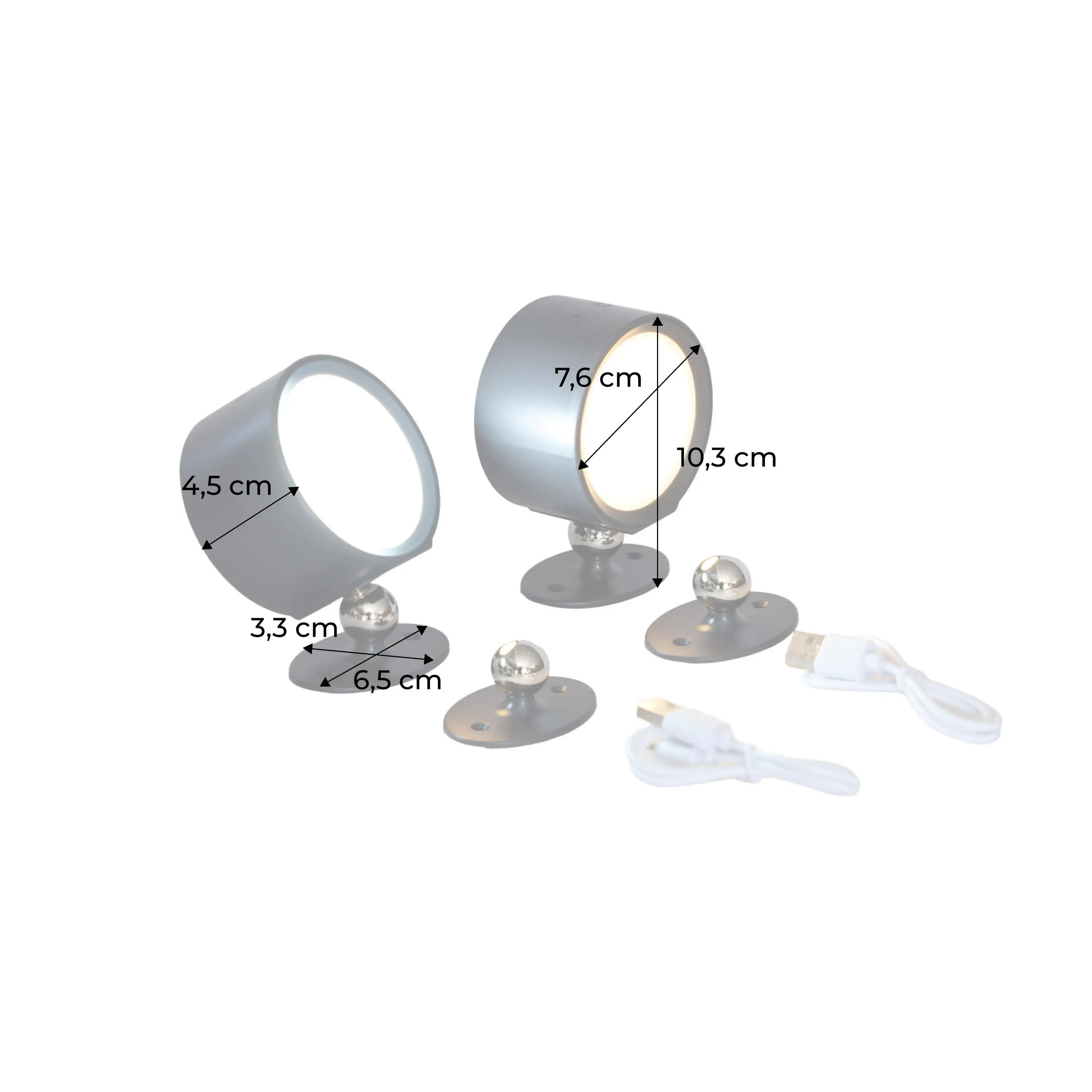 Lampe rechargeable pour pergola (lot de 2)