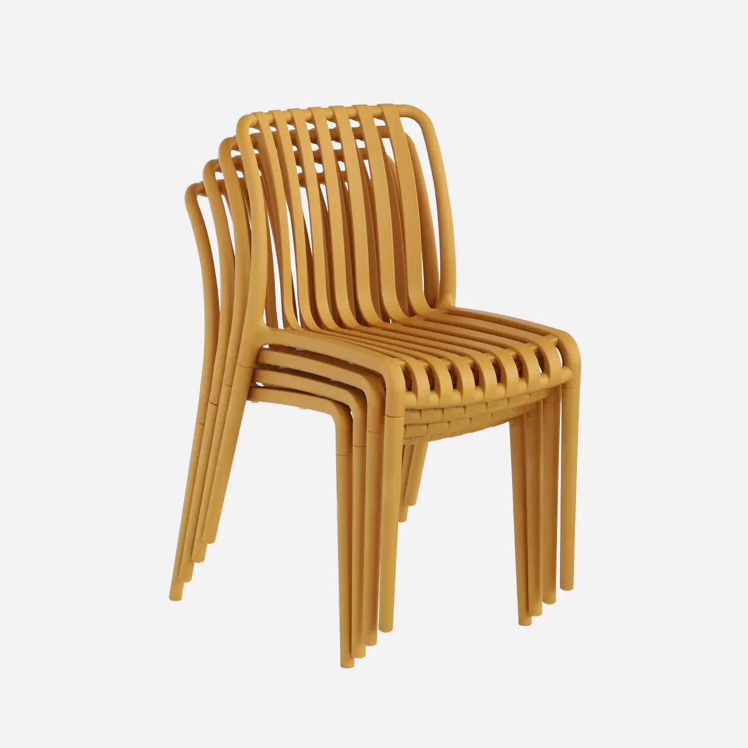 Chaise de jardin empilable plastique (lot de 4)