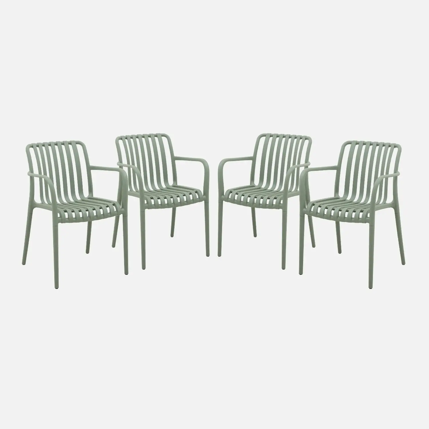 Fauteuil de jardin plastique (lot de 4)