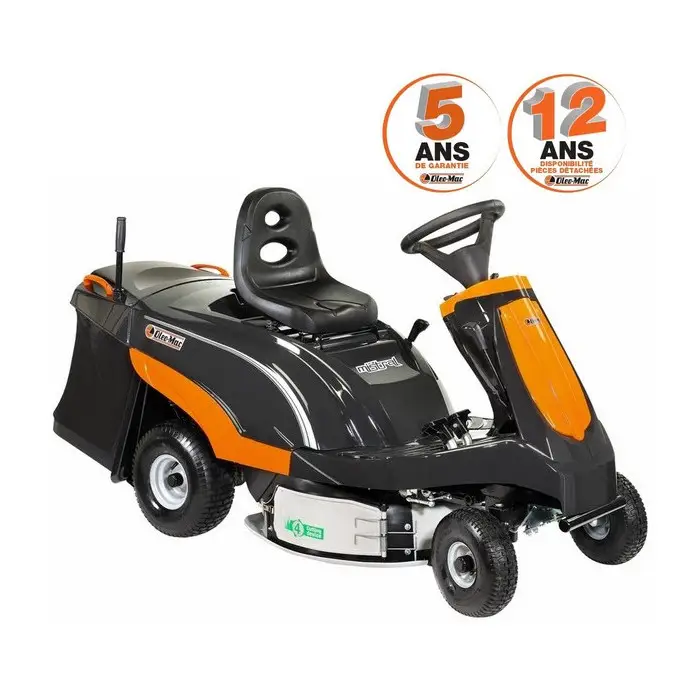 Autoportée Oleo Mac éjection arrière RIDER Mistral 13H 4 en 1 - coupe 72 cm