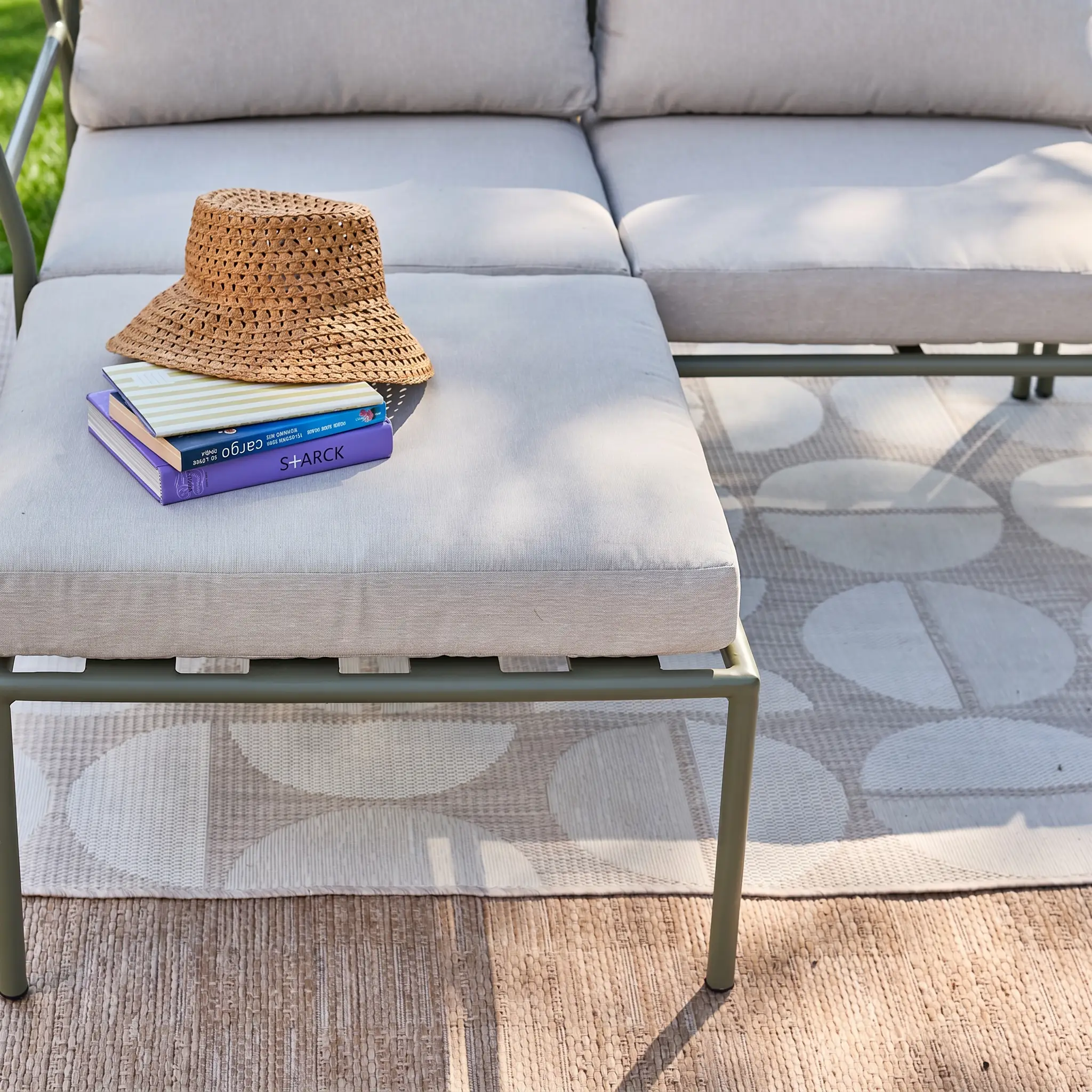 Salon de jardin modulable aluminium 4 places