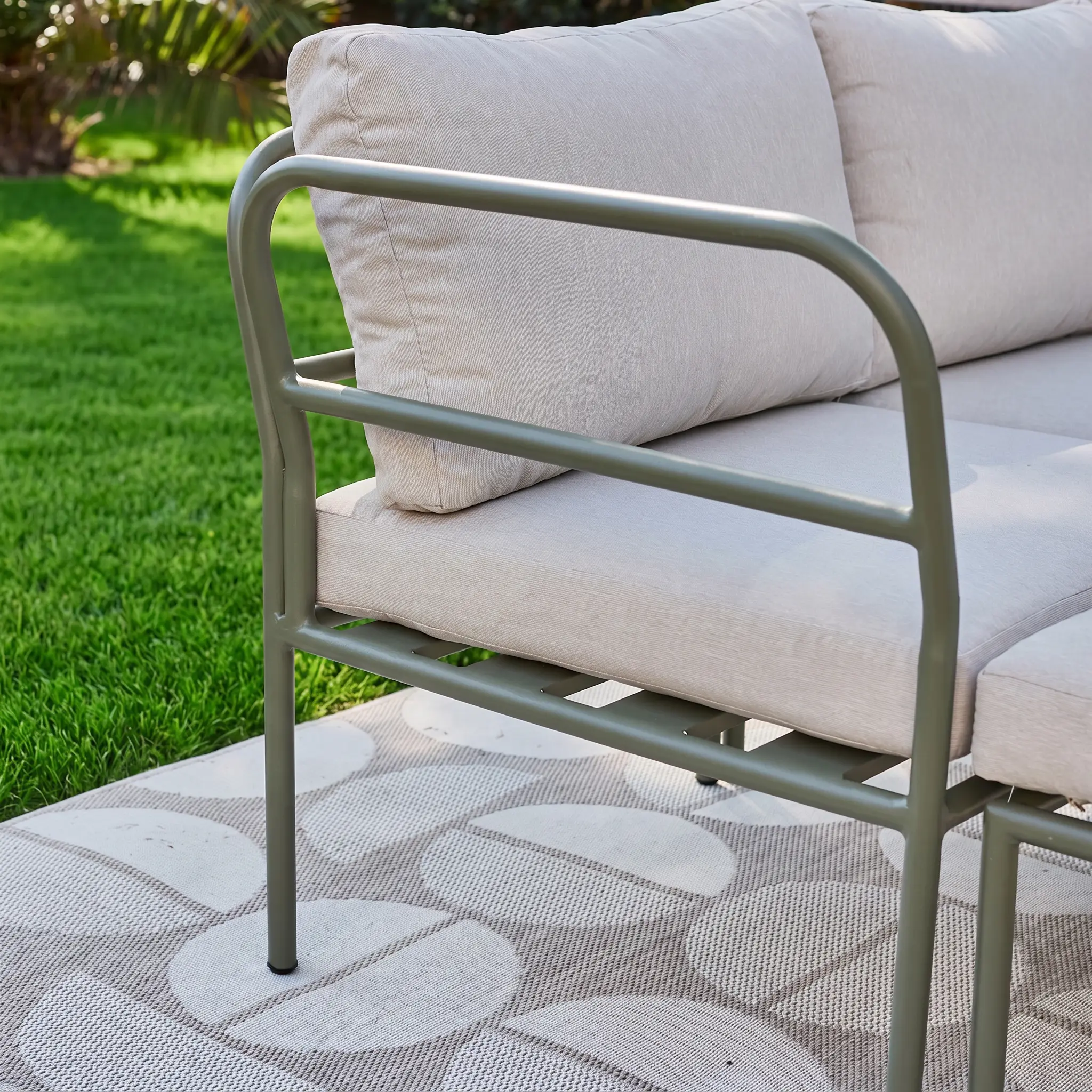 Salon de jardin modulable aluminium 4 places