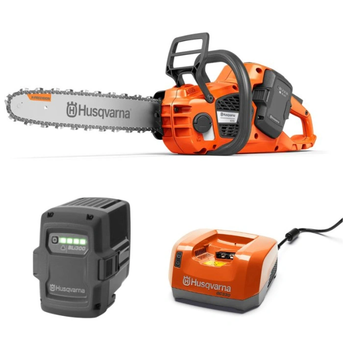 Pack tronçonneuse Husqvarna 435i + batterie BLi30 + chargeur QC250 - coupe 35 cm