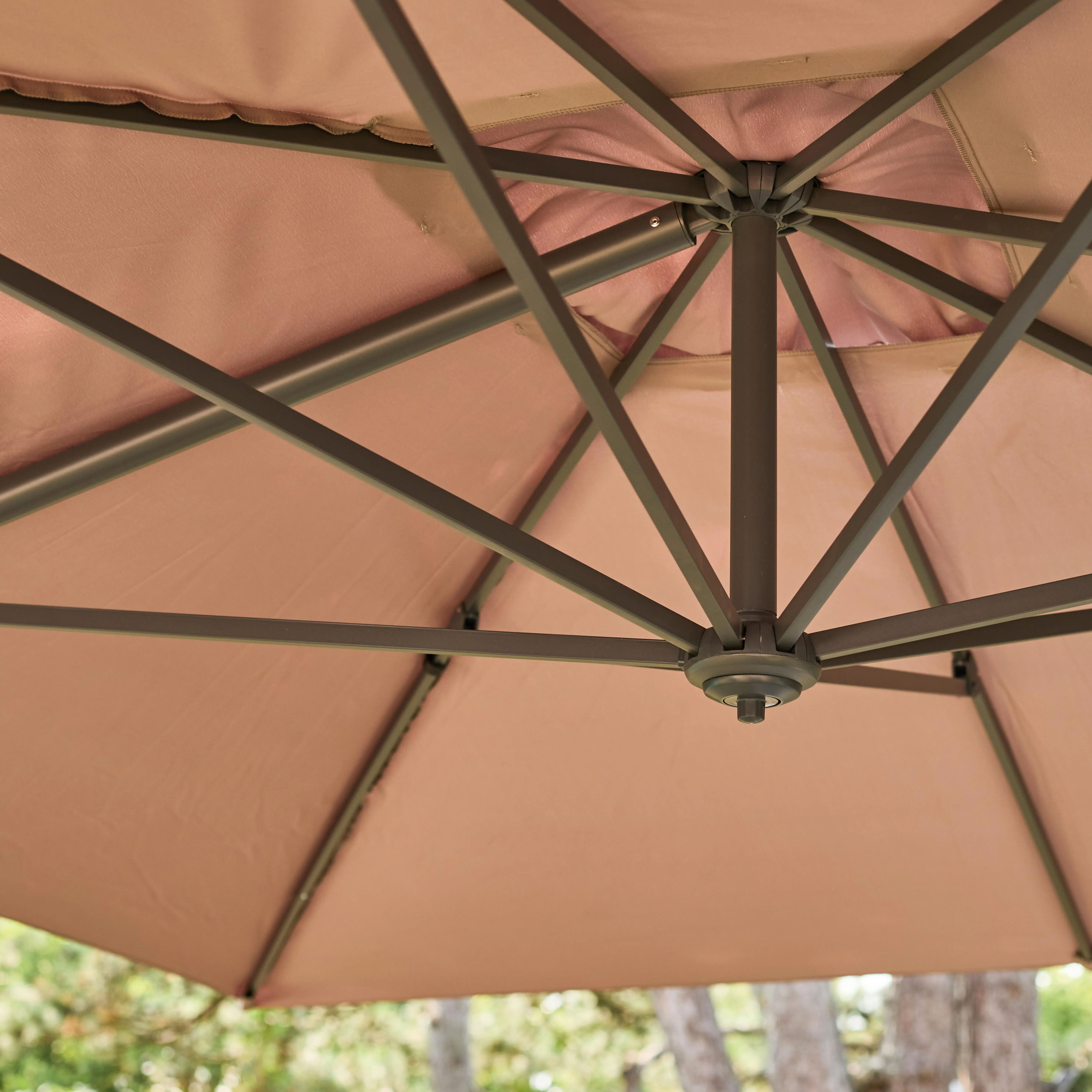 Parasol déporté rectangulaire 3x4m