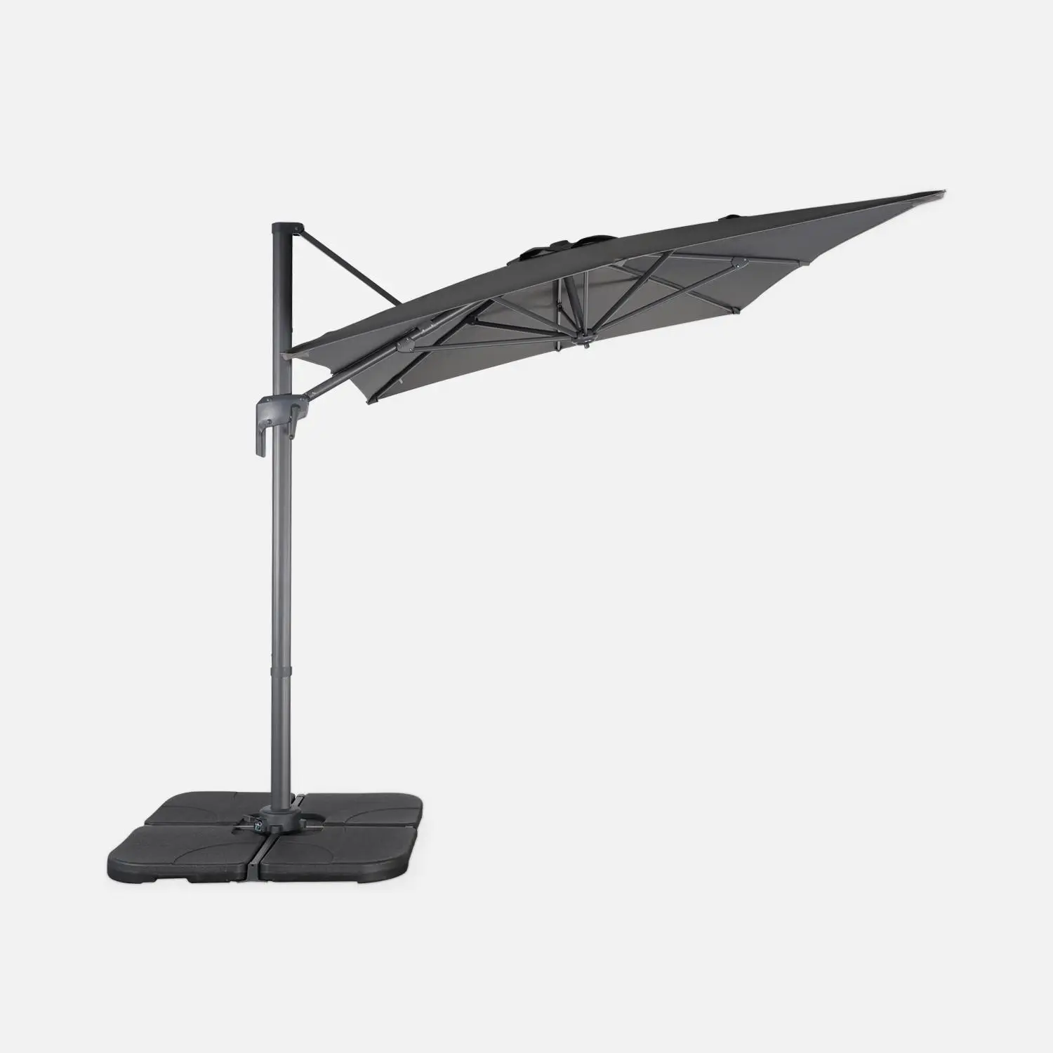Parasol déporté rectangulaire 2x3m