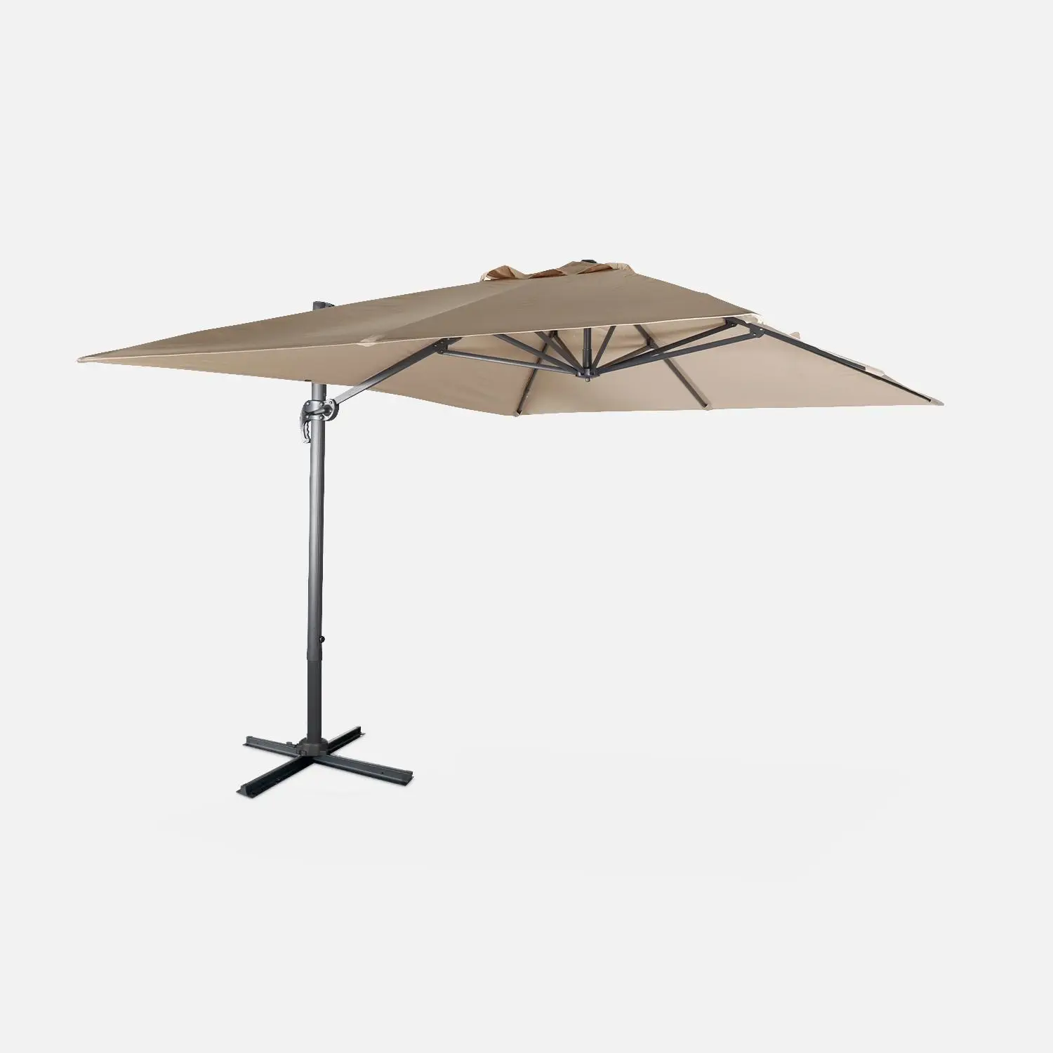 Parasol déporté rectangulaire 3x4m