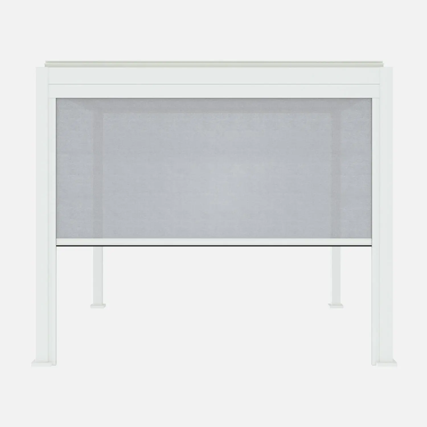 Pergola bioclimatique aluminium 3x3m V2 + 1 store 3m Triomphe