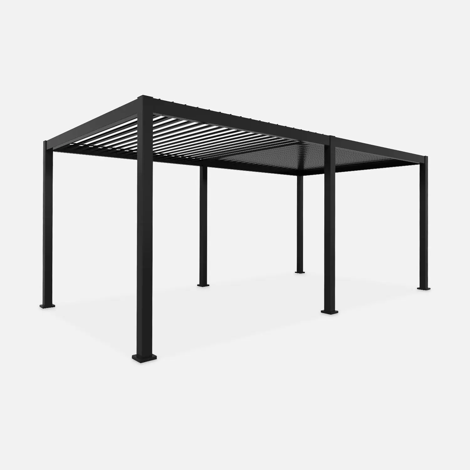 Pergola bioclimatique aluminium lames orientables 6x3m Triomphe