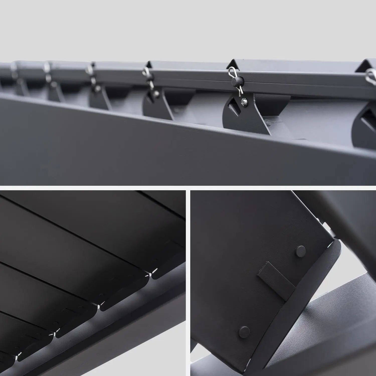 Pergola bioclimatique aluminium lames orientables 6x3m Triomphe