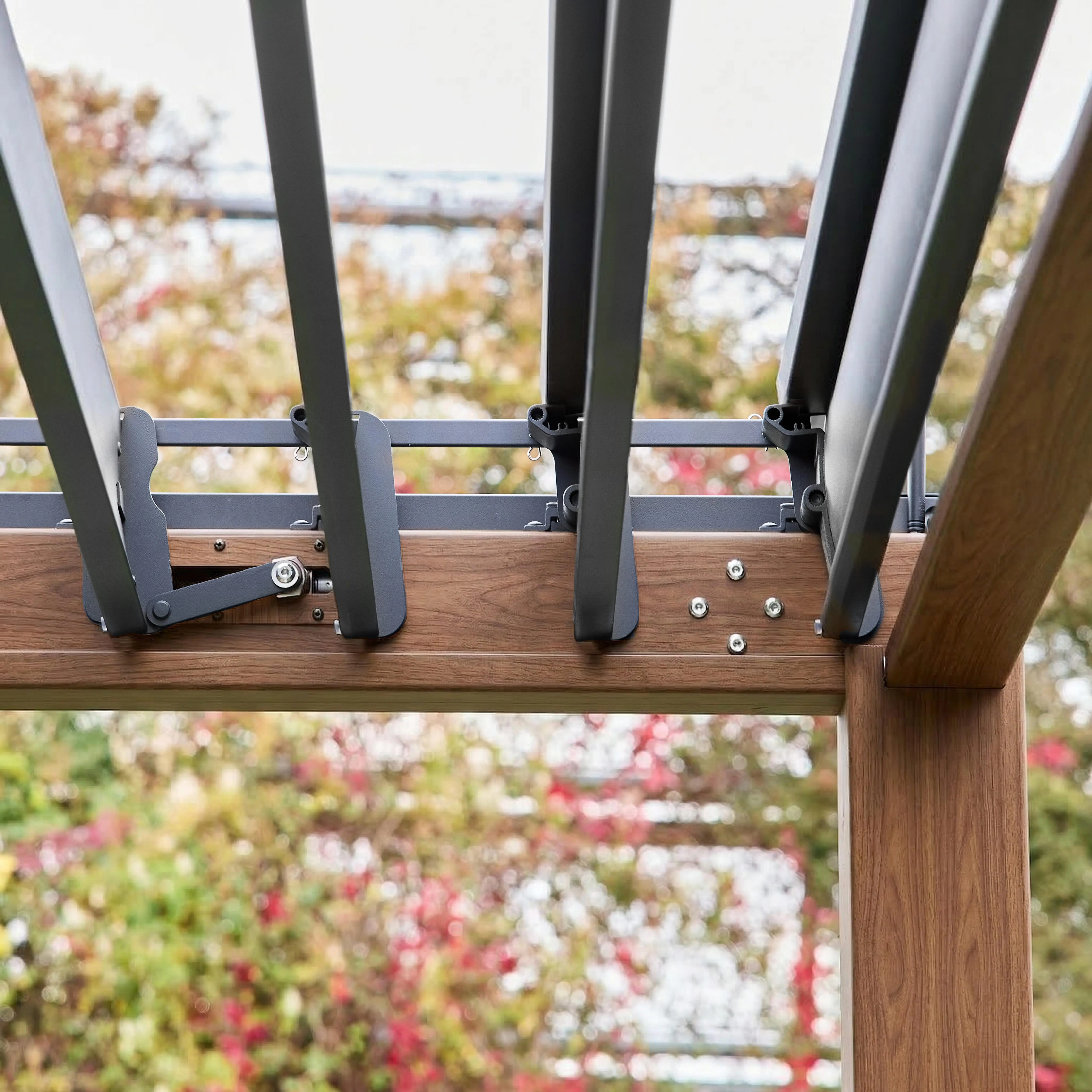 Pergola bioclimatique aluminium lames orientables 4x3m Triomphe
