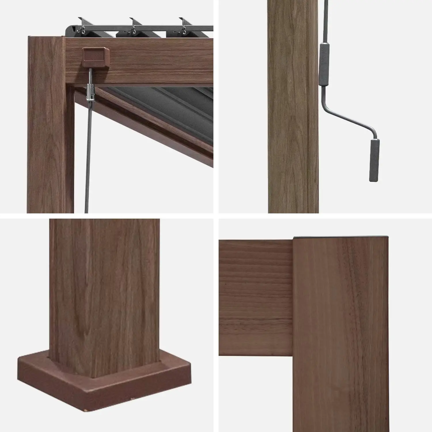 Pergola bioclimatique aluminium lames orientables 4x3m Triomphe