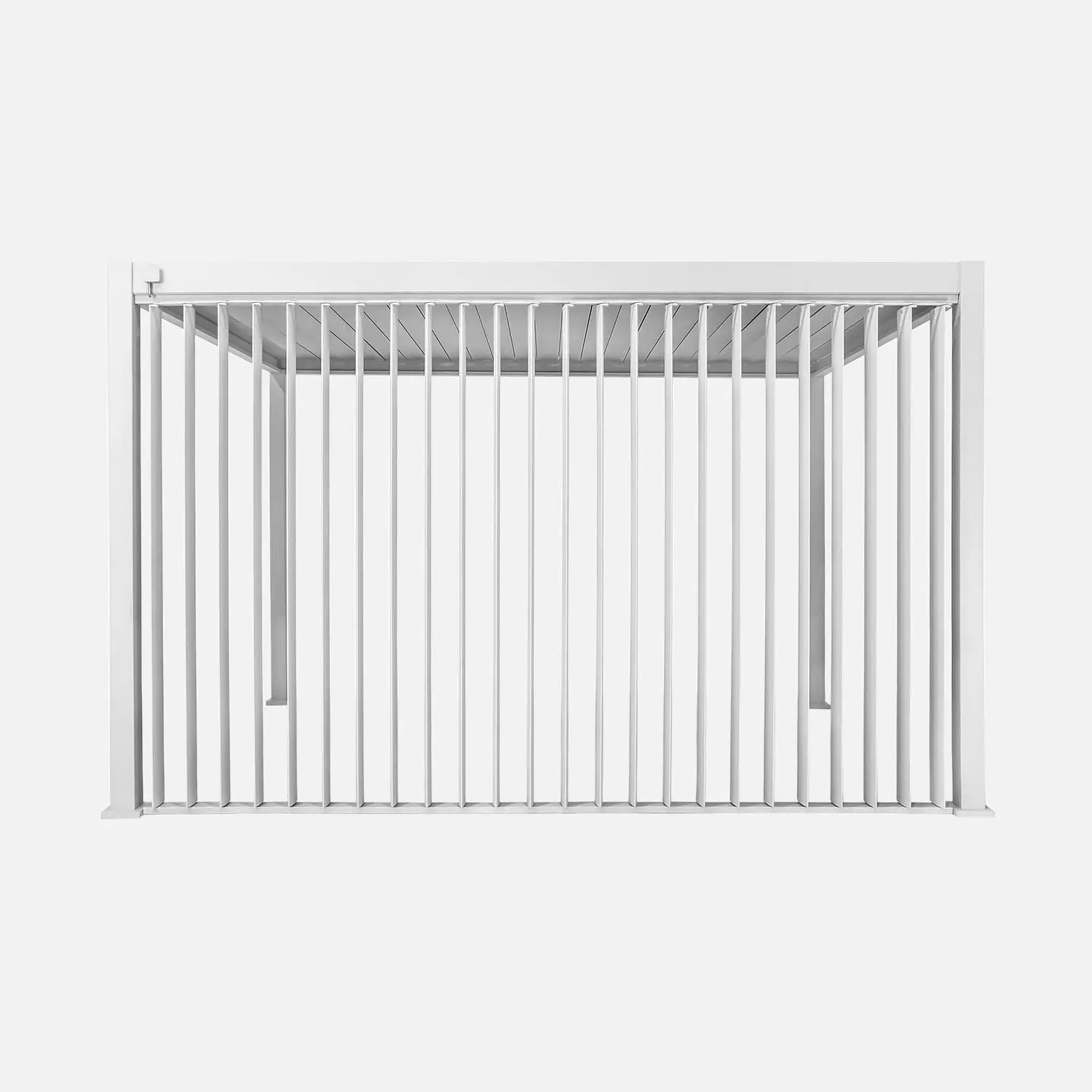 Pergola bioclimatique aluminium 4x3m + panneau vertical 4m Triomphe