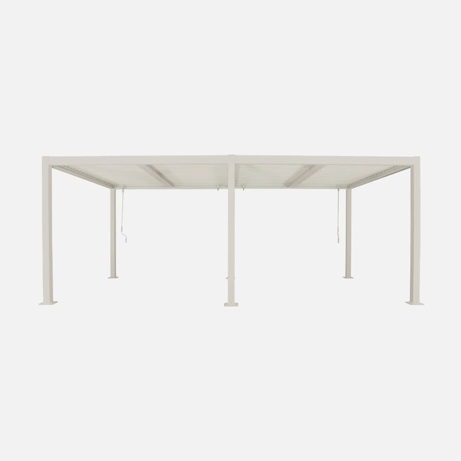 Pergola bioclimatique aluminium et acier lames orientables 6x3m Palace
