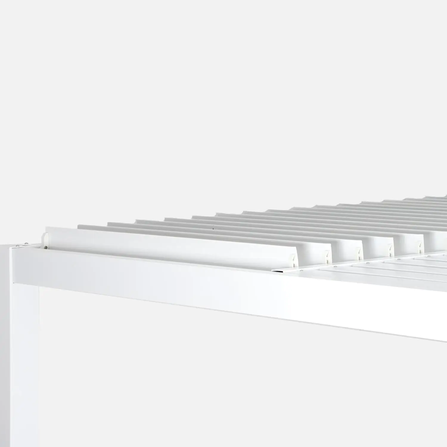 Pergola bioclimatique aluminium et acier lames orientables 3x3m Palace