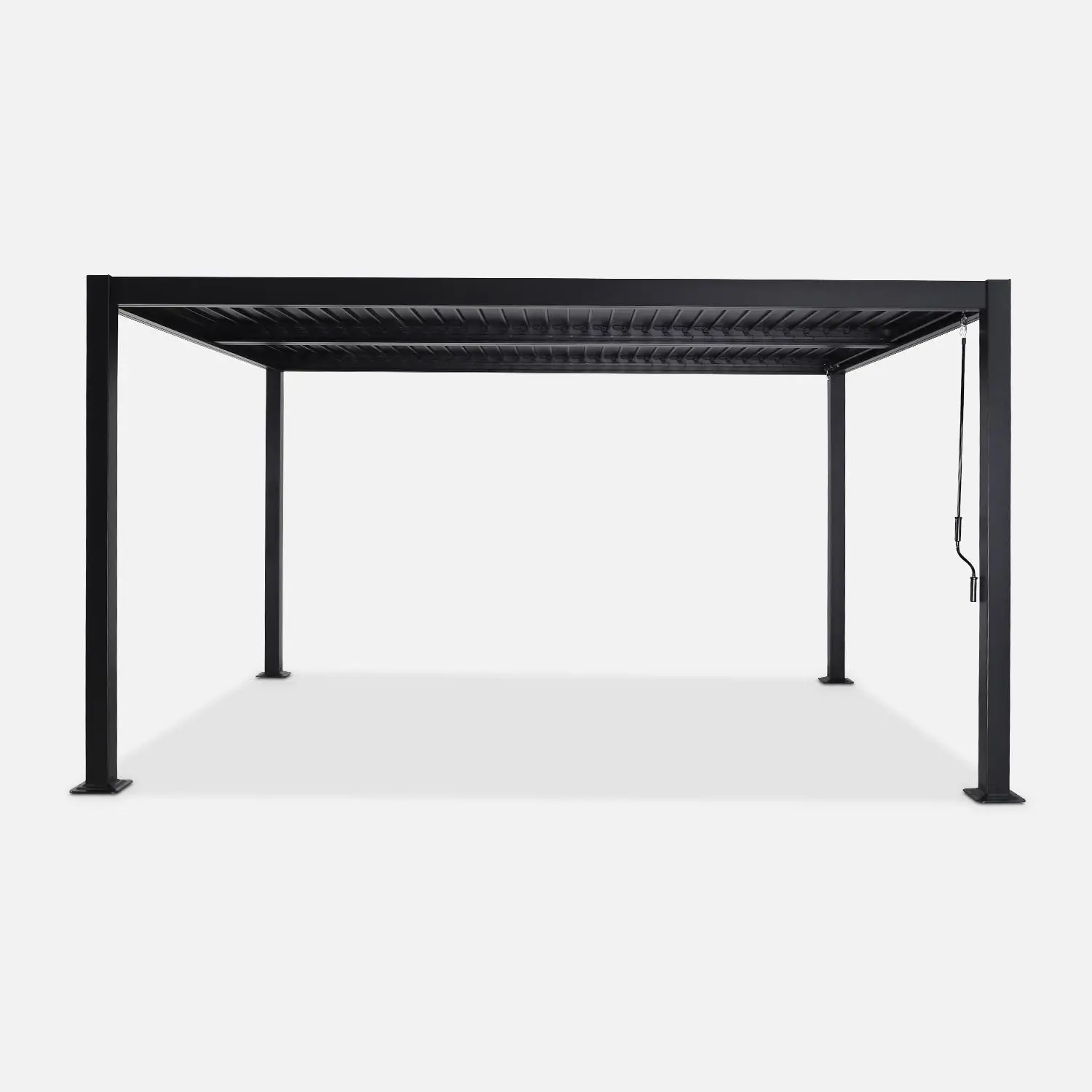 Pergola bioclimatique aluminium et acier lames orientables 4x3m Palace