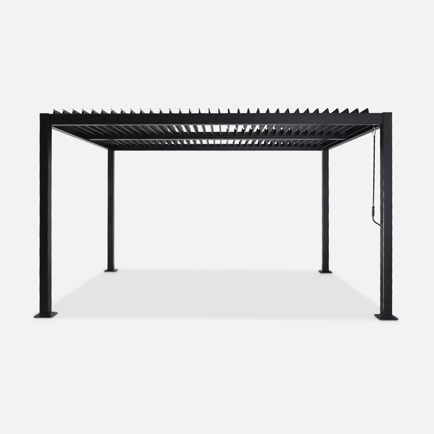 Pergola bioclimatique aluminium et acier lames orientables 4x3m Palace