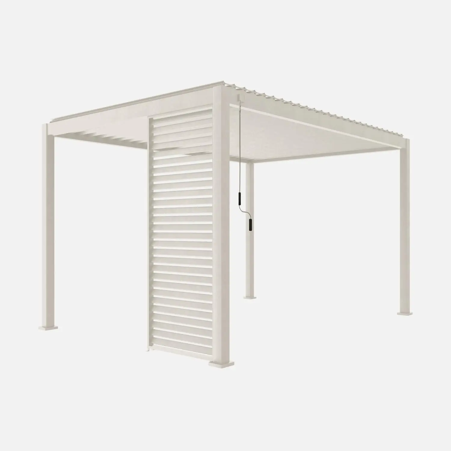 Persienne 100cm pour pergola bioclimatique aluminium 3x3m V2 4x3m 6x3m Triomphe