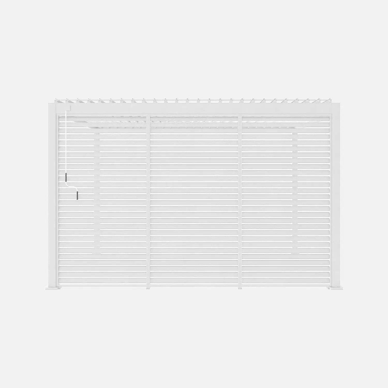 Persienne 130cm pour pergola bioclimatique aluminium 4x3m Triomphe