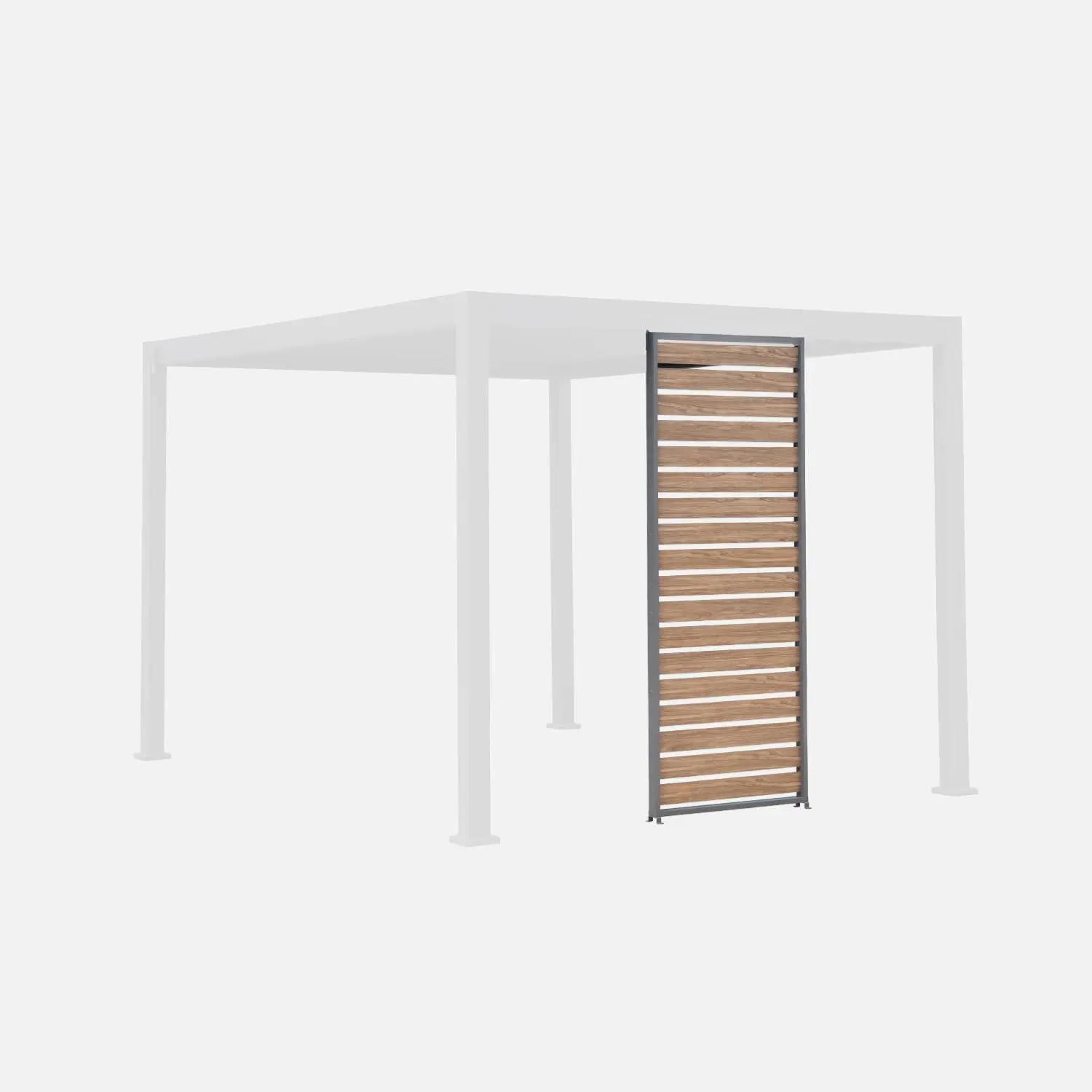 Persienne 100cm pour pergola bioclimatique aluminium 3x3m V2 3x4m 3x6m Triomphe